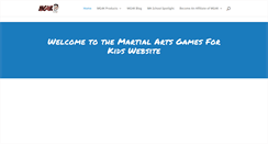 Desktop Screenshot of martialartsgamesforkids.com